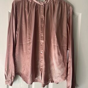 Nation LTD Blush Satin Blouse